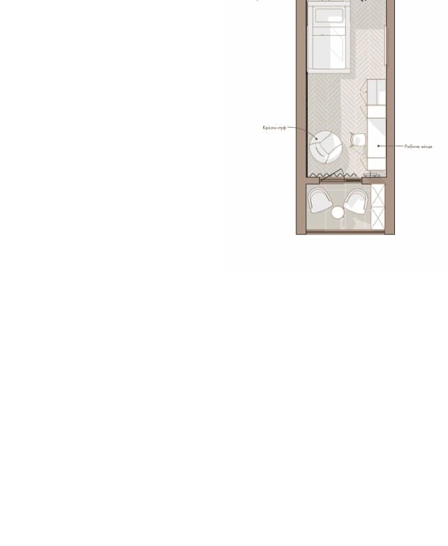 Floor plan — Apartment on Berezniakivska